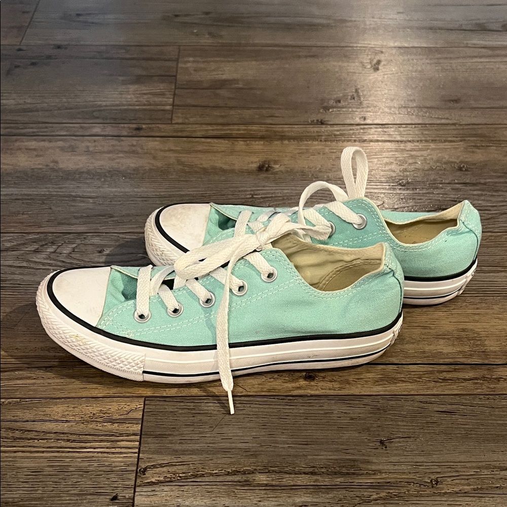 Converse Mint Green Low-Top Sneakers